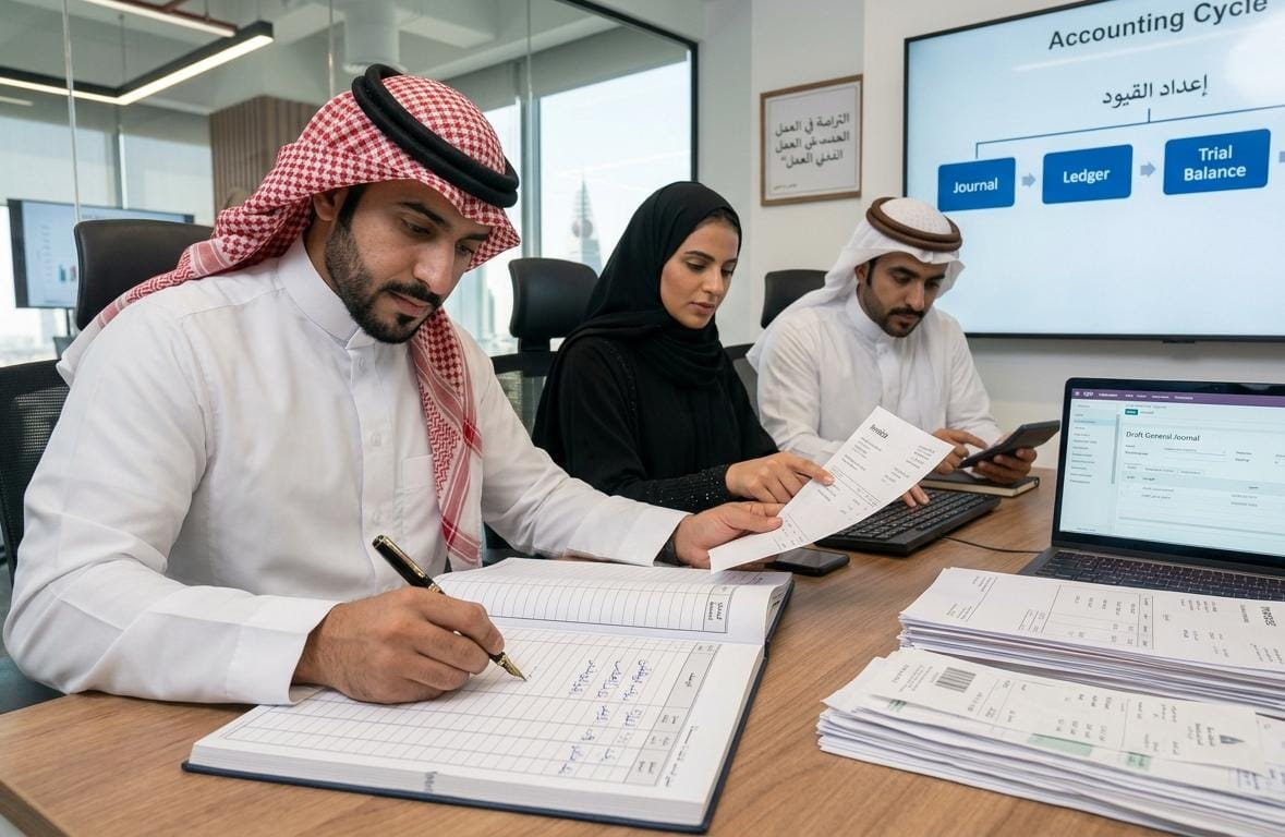 إعداد القيود المحاسبية والقوائم المالية